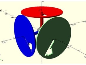 openscad ejes rotaciones diseño ayuda 3d print model - Mito3D