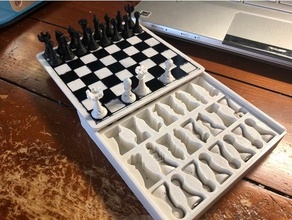 mini magnético ajedrez conjunto 3d print model - Mito3D
