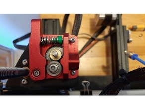 adjustable extruder spring tensioner - ender & 3d print model - Mito3D