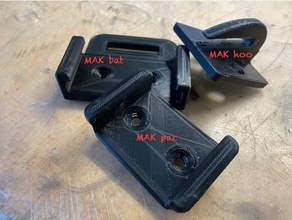 akku Werkzeughalter batería herramienta pared montar makita 18v Akku cabestro soporte 3d print model - Mito3D