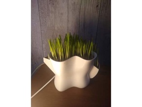abstract plant pot 3d print model - Mito3D