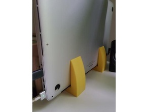 ordenador portátil muelle estante soporte macbook vertical 3d print model - Mito3D