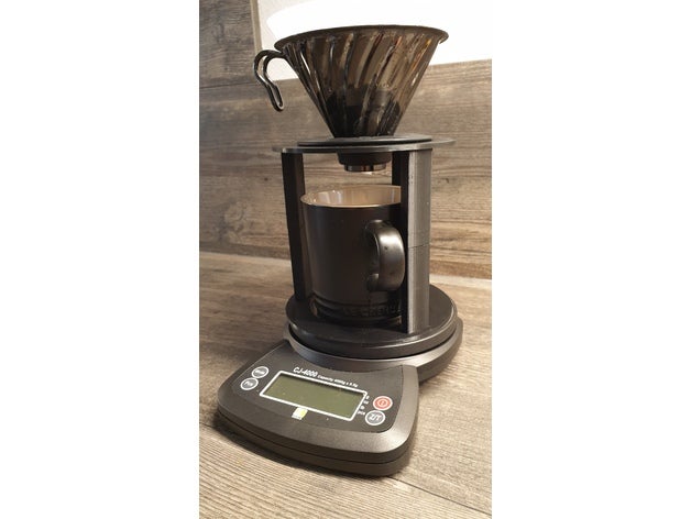 hario v60 caffè filtro titolare supporto 3D print model - Mito3D