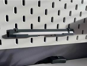 holder apple pencil 2 - ikea skadis pegboard pen openscad hook mount 3d print model - Mito3D
