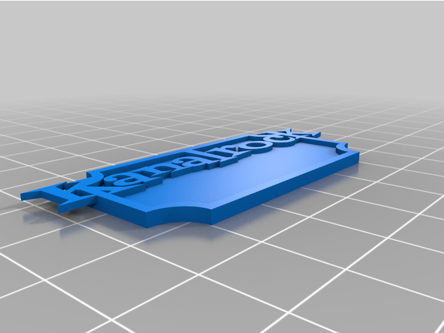 customized nameplate 2 rowthithing 3D print model - Mito3D