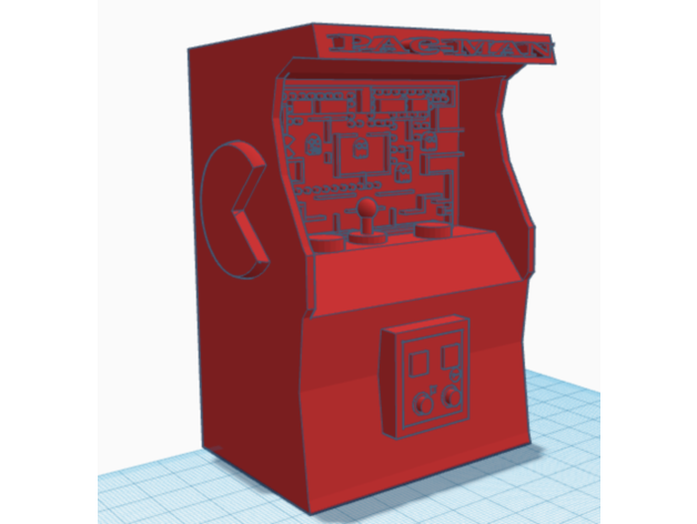 pac man arcade machine 3D print model - Mito3D