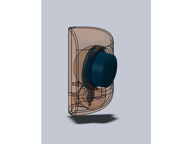 ball-joint corner wall mount yi 1080p camera 3D print model - Mito3D