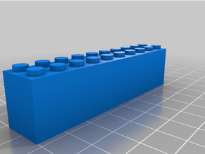 personalizzato lego compatible Brickblock 3d print model - Mito3D