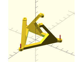 Tensegrity Tabelle openscad 3d print model - Mito3D