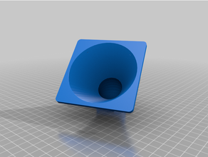 customized parametrizable size tghhgjhgo fan adapter manifold tube angle 3d print model - Mito3D