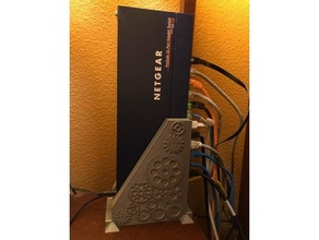 stand netgear switch network organization shelf 3d print model - Mito3D