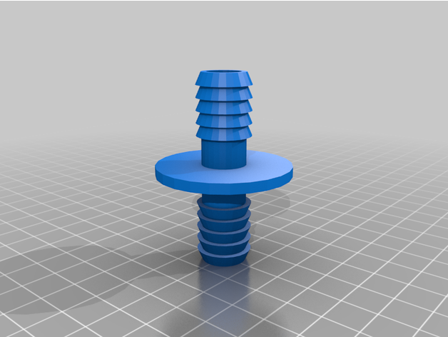 nervuré bride tuyau connecteurs paramétrique 3D print model - Mito3D