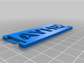 personalizado molle etiqueta taco 3d print model - Mito3D