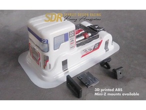 sdracing euro camion corps montures mini monter Kyosho sdr 3d print model - Mito3D
