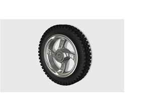 motorcycle wheel tire 3d print model - Mito3D