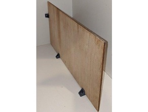 ángulo 5 mil tablero apoyo soporte madera 3d print model - Mito3D