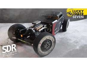 sdr v8 mannequin moteur 110 échelle accessoire sdracing 3d print model - Mito3D