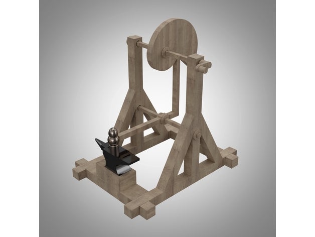 carving hammer automata 3D print model - Mito3D