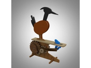 black tailed ak balıkçıl Otomata 3d print model - Mito3D