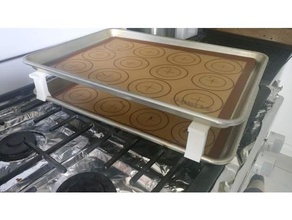 cookie sheet divider stacker kitchen 3d print model - Mito3D