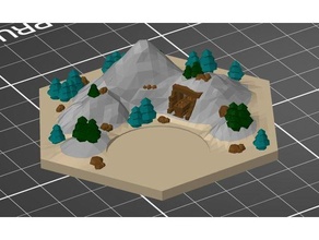 landscape - ore 5 colour 3d print model - Mito3D