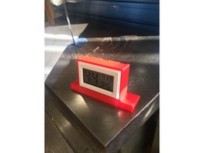 mini hygrometer desk case digital thermometer stand 3d print model - Mito3D