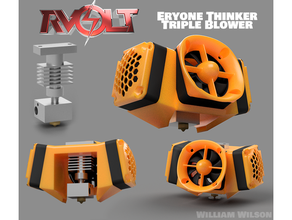 rvolt triplo ventilador Hotend eryone pensador livetechstream 3d print model - Mito3D