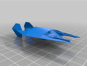 narn frazi v2 babylon 5 babylon5 fighter heavy ship spaceship tabletop xwing game miniature 3d print model - Mito3D