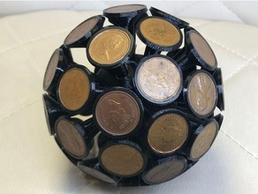 covid 19 coin ball decor coronavirus covid-19 covid19 decorative 3d print model - Mito3D