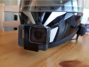 gopro 5 6 7 mount motorbike helmet bike camera 3d print model - Mito3D