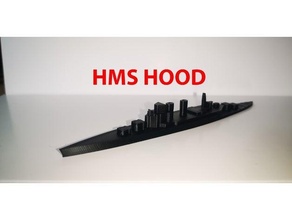 hms hood royal navy battlecruiser 3d print model - Mito3D