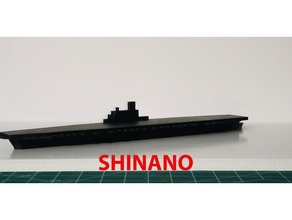 japonés aeronave portador shinano 3d print model - Mito3D