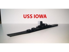Schlachtschiff uss Iowa 3d print model - Mito3D