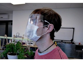protecteur visage bouclier coronavirus masque protection 3d print model - Mito3D