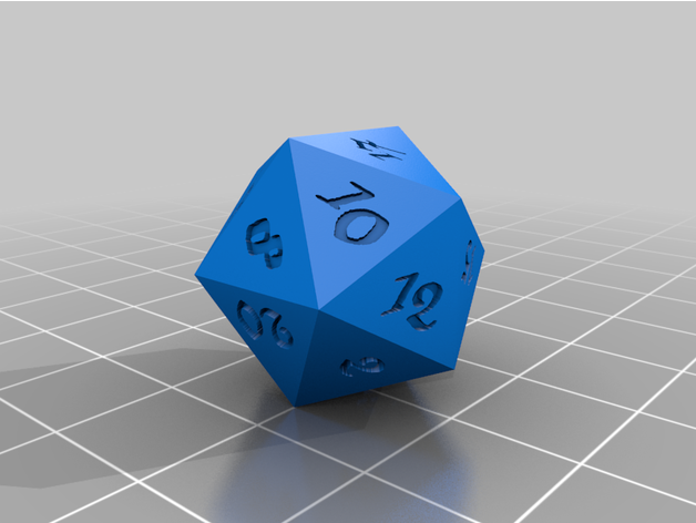 sharp-edged gaming dice set fantasy flavor tabletop 3D print model - Mito3D