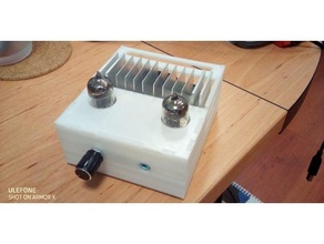 tda7388 tube amplifier case 3d print model - Mito3D