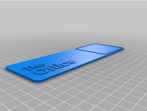 office sign customized 3d print model - Mito3D