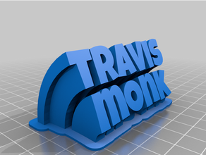 travis customized 3d print model - Mito3D