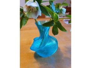 vase 02 hexadekagon flower spiral 3d print model - Mito3D