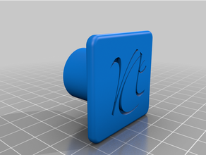 bouton porte personalizzare 3d print model - Mito3D