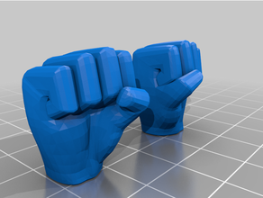 1 6 bandai stormtrooper hands 3d print model - Mito3D