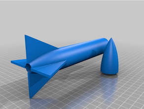 cohete cloruro polivinilo cohetes azúcar 3d print model - Mito3D
