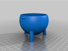 cauldron planter cauldron flower pot planter 3d print model - Mito3D