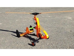 giroprint 2020 monomotor giroplano débito directo autogira helicóptero modelo rc avión rcmodel 3d print model - Mito3D
