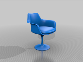 tulipe chaise architecture conception 3d print model - Mito3D