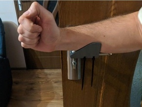 hands free door handle germs hand handles handsfree 3d print model - Mito3D