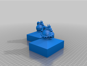 fence cap dragon 3d print model - Mito3D