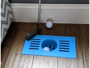pavimento sfogo golf mettendo tazza 3d print model - Mito3D
