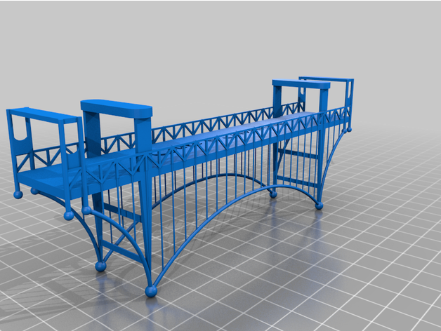 dorado portón puente 3D print model - Mito3D