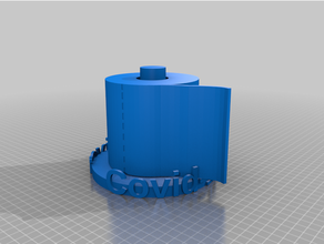 COVID 19 2020 sobreviviente corona coronavirus covid baño papel rodar 3d print model - Mito3D